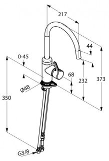 Смеситель для кухни Kludi Bingo Star хром 428099678